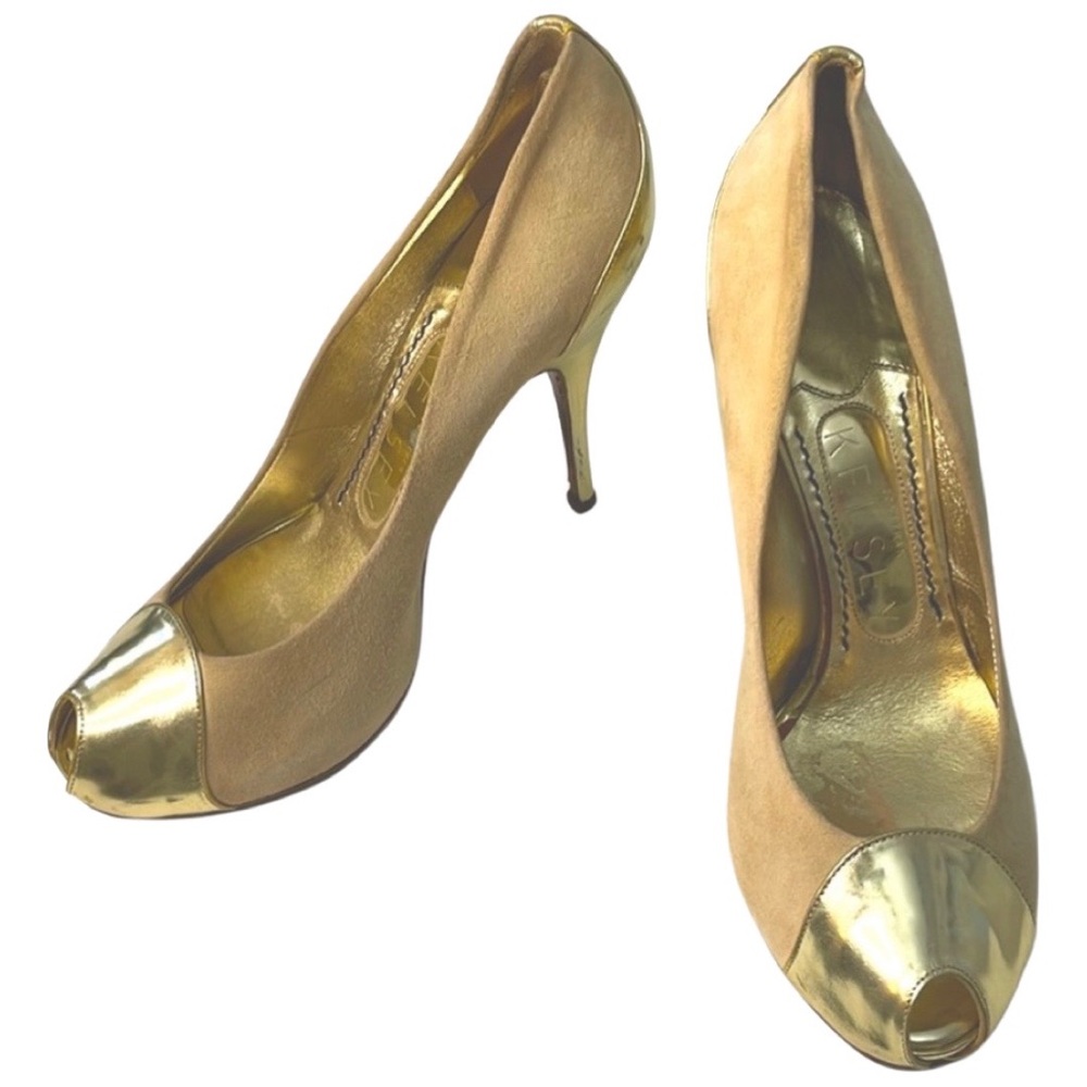 JONATHAN KELSEY PLATFORM PEEP TOE SHOE
